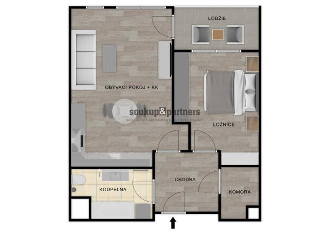 Prodej bytu 2+kk, Praha - Ruzyně, Stočesova, 54 m2