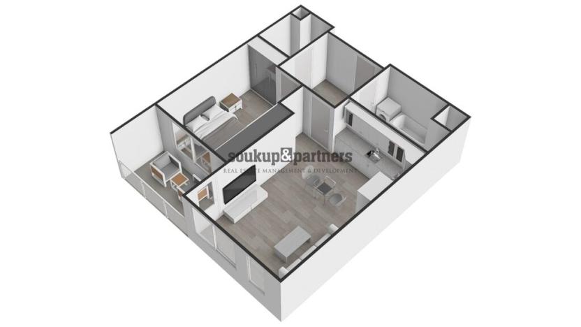 Prodej bytu 2+kk, Praha - Ruzyně, Stočesova, 54 m2