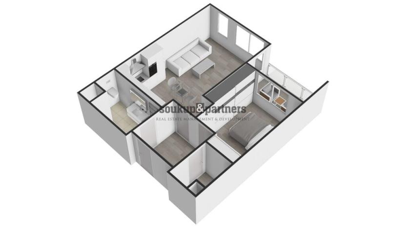 Prodej bytu 2+kk, Praha - Ruzyně, Stočesova, 54 m2