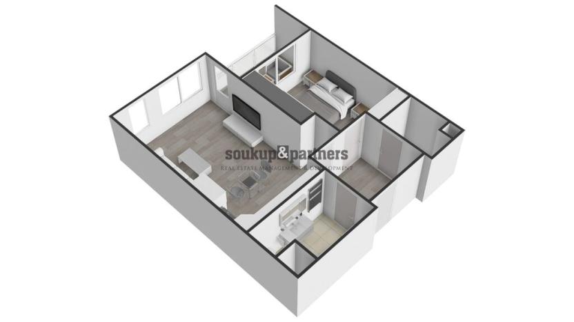Prodej bytu 2+kk, Praha - Ruzyně, Stočesova, 54 m2
