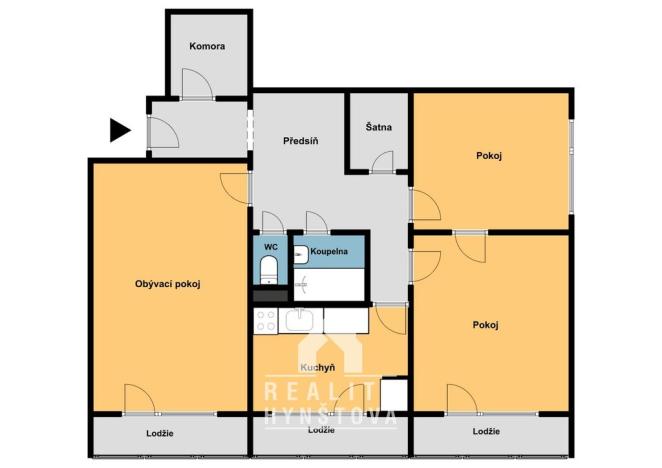 Prodej bytu 3+1, Blansko, Bezručova, 81 m2