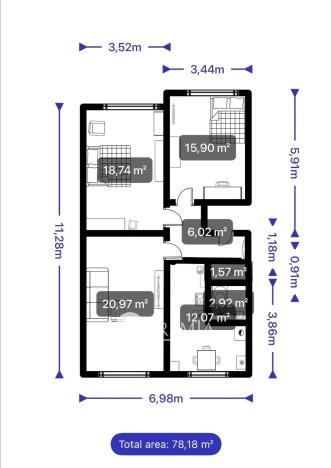 Pronájem bytu 3+1, Teplice, Josefa Hory, 79 m2