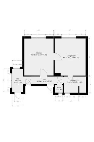 Pronájem bytu 2+kk, Praha - Chodov, Medkova, 45 m2