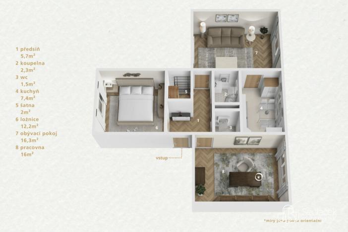 Prodej bytu 3+1, Sokolov, Slavíčkova, 66 m2