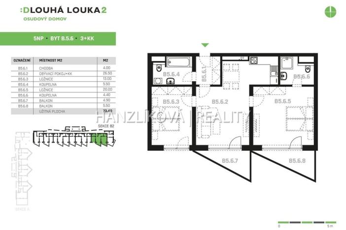 Pronájem bytu 3+kk, České Budějovice - České Budějovice 2, Volejbalistů, 79 m2