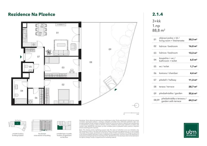 Prodej bytu 3+kk, Praha - Smíchov, Nádražní, 89 m2
