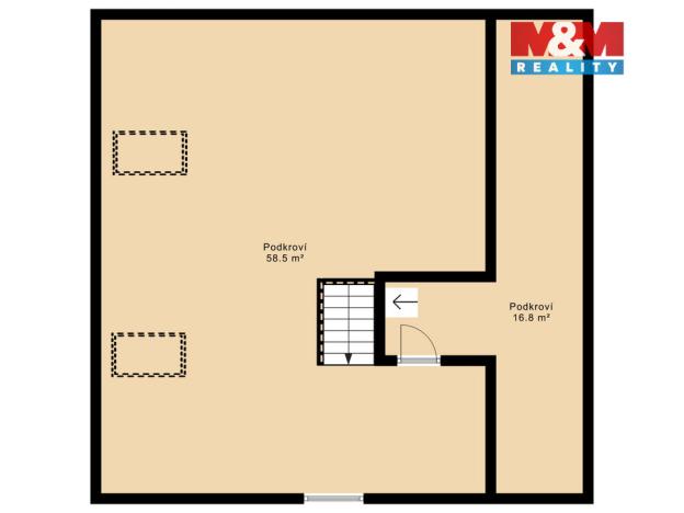 Prodej rodinného domu, Chlum, 220 m2