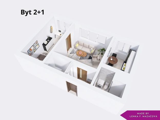 Pronájem bytu 2+1, Olomouc - Holice, U cukrovaru, 45 m2