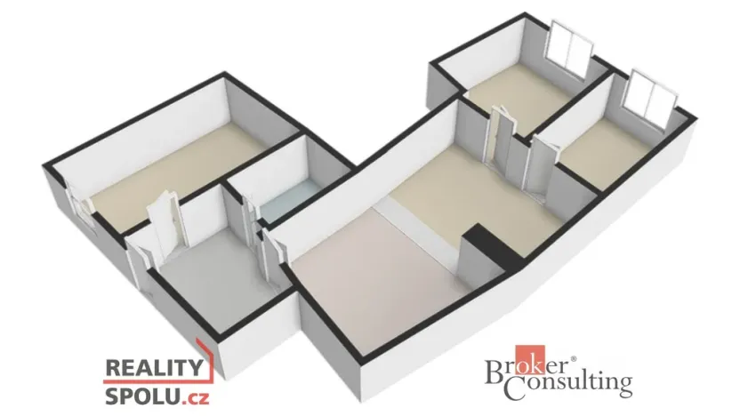 Prodej bytu 4+kk, Brno - Zábrdovice, Cejl, 76 m2