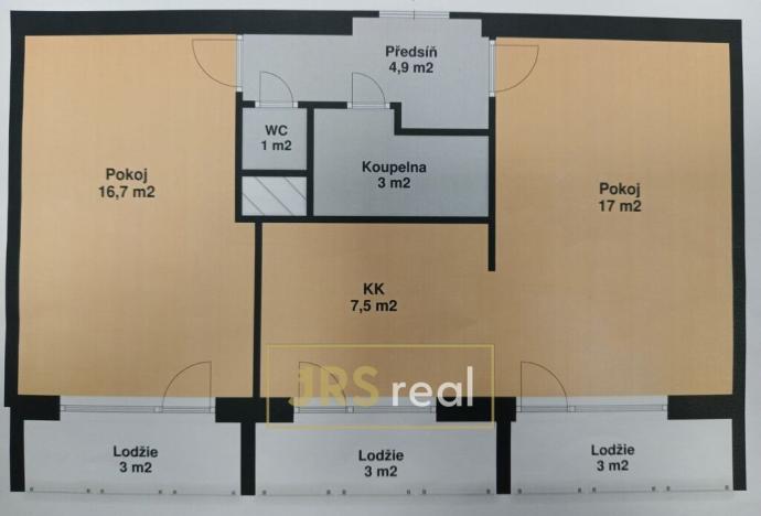 Prodej bytu 2+kk, Brno, Jakuba Obrovského, 50 m2
