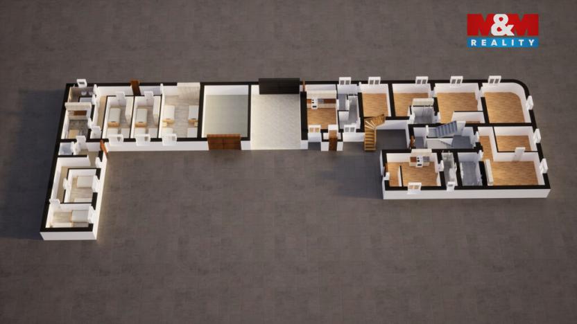 Prodej činžovního domu, Černčice, Husova, 732 m2