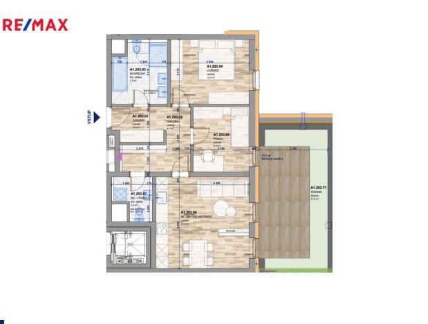 Prodej bytu 3+kk, Zlín, Tyršovo nábřeží, 73 m2