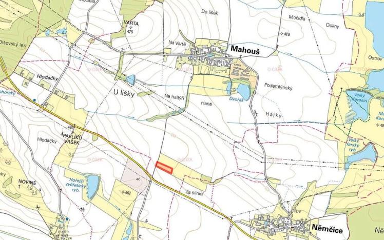 Prodej pole, Mahouš, 7547 m2
