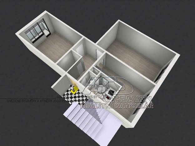 Pronájem bytu 2+1, České Budějovice, Branišovská, 61 m2