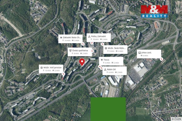 Prodej bytu 1+1, Chomutov, Borová, 35 m2