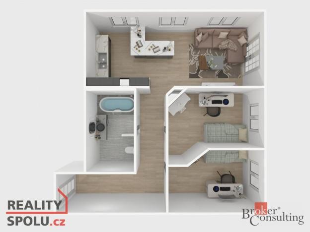 Prodej bytu 3+kk, Plzeň - Křimice, Žitná, 63 m2