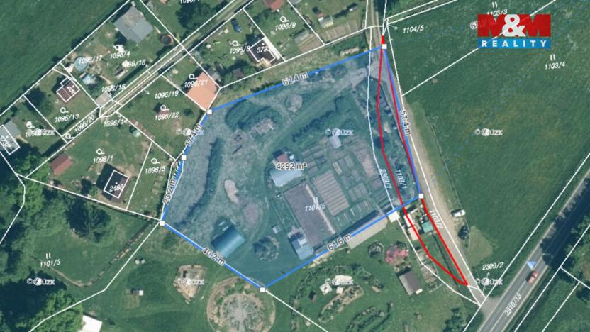 Prodej komerčního pozemku, Sušice - Divišov, 4292 m2