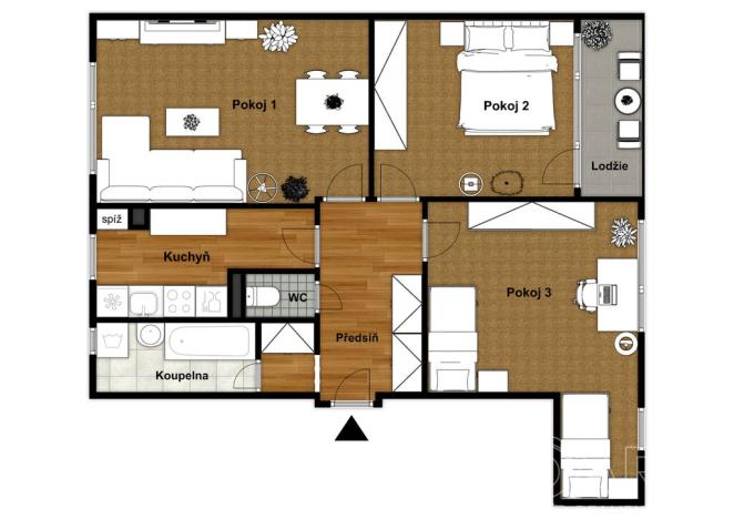 Prodej bytu 3+1, Praha, Svépomoci, 89 m2