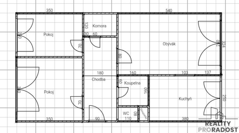 Prodej bytu 3+1, Most, Česká, 61 m2