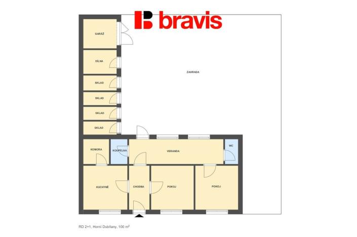 Prodej rodinného domu, Horní Dubňany, 100 m2