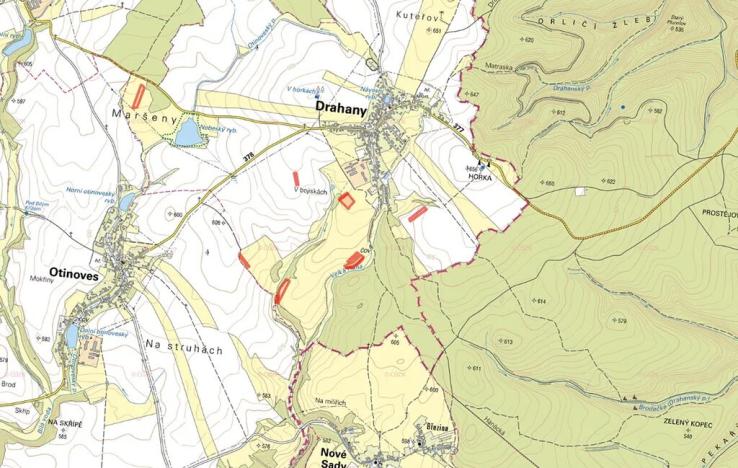 Prodej podílu pole, Drahany, 16415 m2