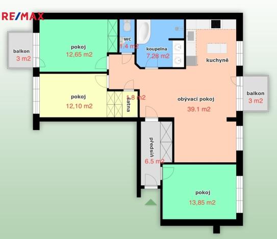 Prodej bytu 4+kk, Brno - Bystrc, Křepelčí, 121 m2