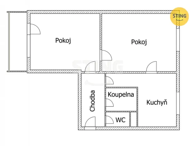 Prodej bytu 2+1, Ostrava, Horní, 55 m2