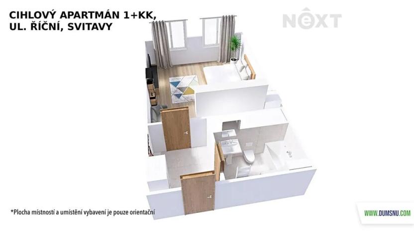 Prodej apartmánu, Svitavy, Říční, 36 m2