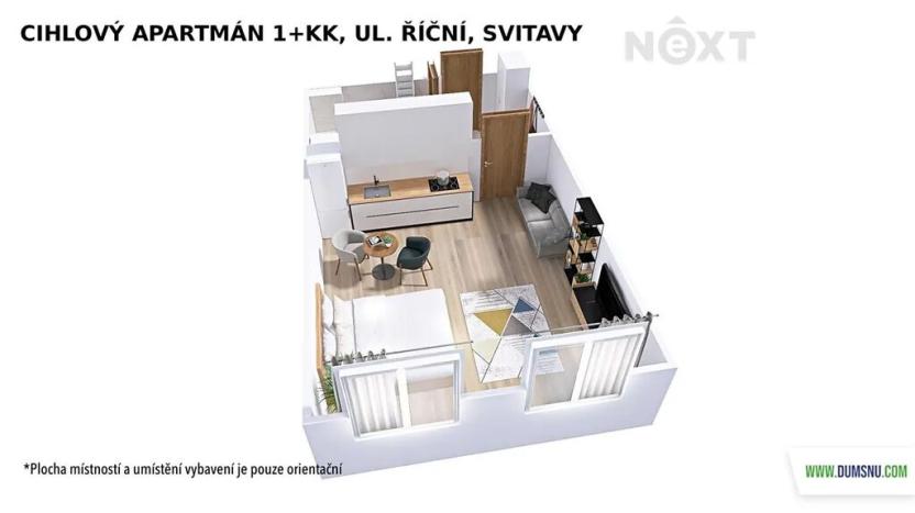 Prodej apartmánu, Svitavy, Říční, 36 m2