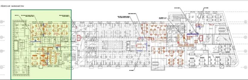Pronájem kanceláře, Praha - Holešovice, Jankovcova, 337 m2