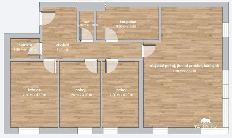 Prodej bytu 4+kk, Plzeň, Nemocniční, 95 m2