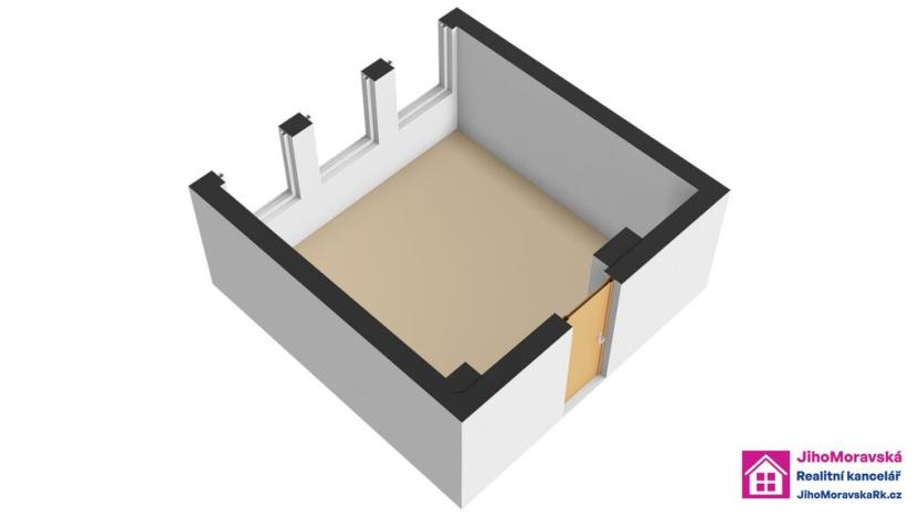 Pronájem kanceláře, Velké Bílovice, Podivínská, 19 m2