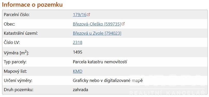 Prodej pozemku pro bydlení, Březová-Oleško, Lipová, 1495 m2