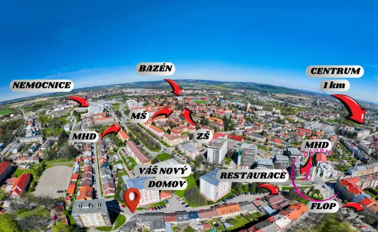 Pronájem bytu 1+1, Jihlava, Na Hliništi, 43 m2