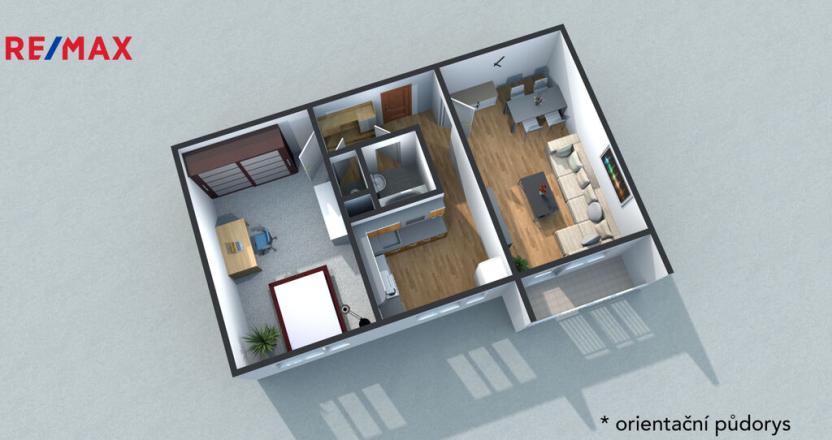 Pronájem bytu 2+1, Prostějov, sídl. Svobody, 59 m2