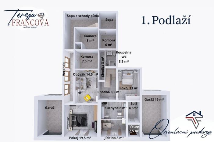 Prodej rodinného domu, Šubířov, 277 m2