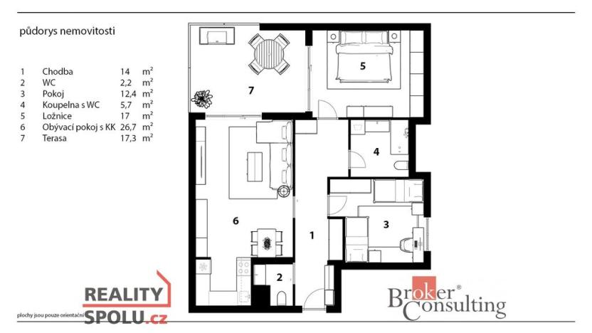 Prodej bytu 3+kk, Praha - Záběhlice, Mikanova, 95 m2