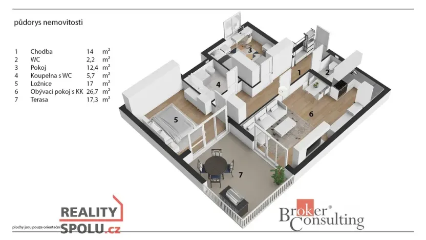 Prodej bytu 3+kk, Praha - Záběhlice, Mikanova, 95 m2