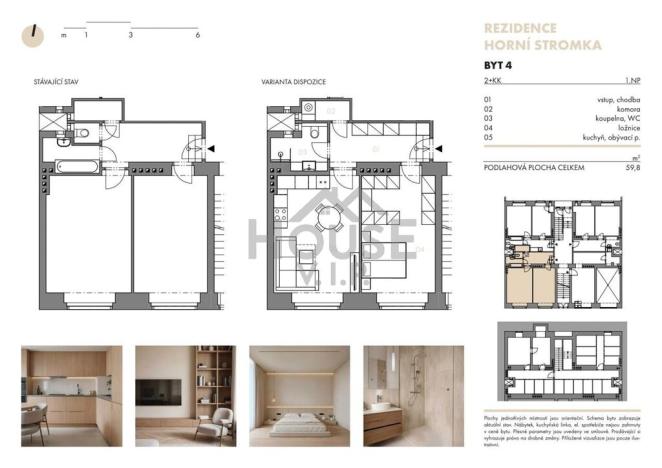 Prodej bytu 2+kk, Praha - Vinohrady, V Horní Stromce, 59 m2