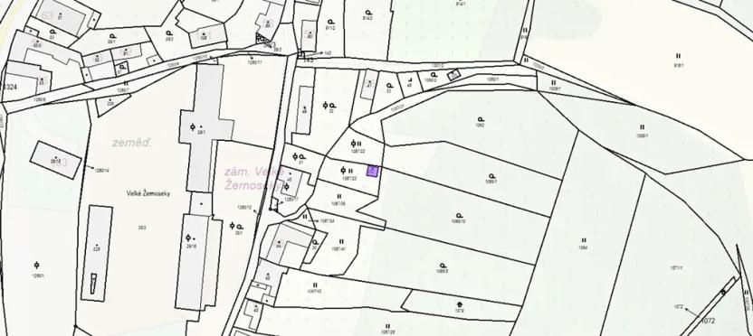 Dražba chaty, Velké Žernoseky, 18 m2