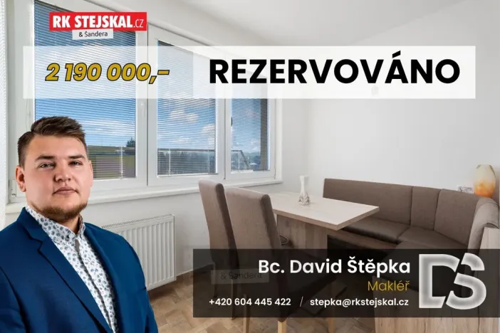 Prodej bytu 1+1, České Velenice, Sídliště na Sadech, 43 m2