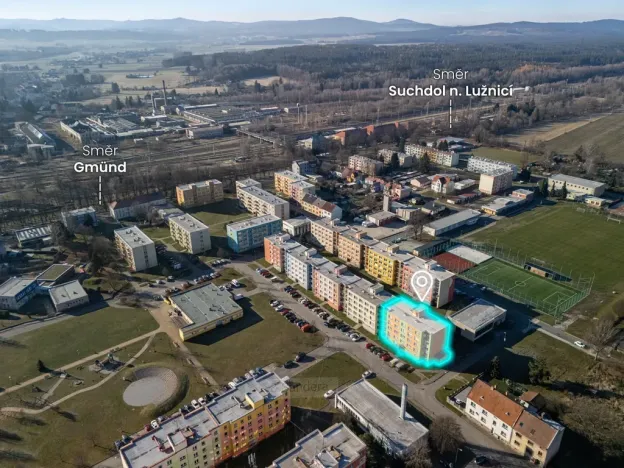 Prodej bytu 1+1, České Velenice, Sídliště na Sadech, 43 m2