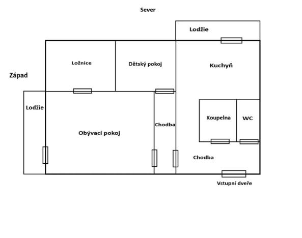 Prodej bytu 3+1, Pardubice, Karla IV., 72 m2