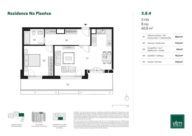 Prodej bytu 2+kk, Praha - Smíchov, Nádražní, 61 m2