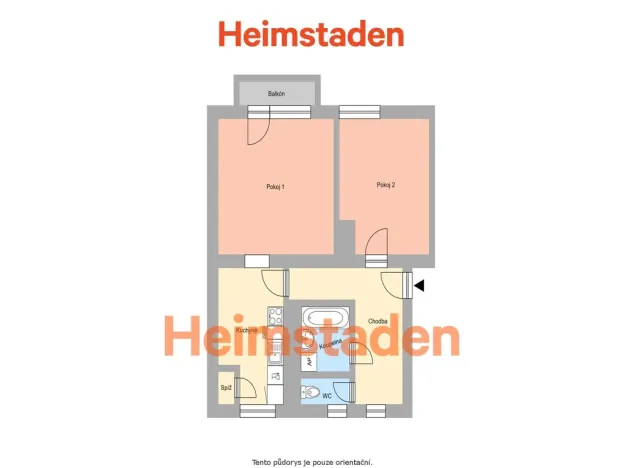 Pronájem bytu 2+1, Ostrava - Mariánské Hory, Výstavní, 56 m2