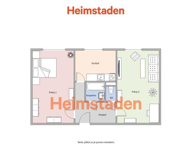 Pronájem bytu 2+1, Frýdek-Místek - Místek, Anenská, 51 m2