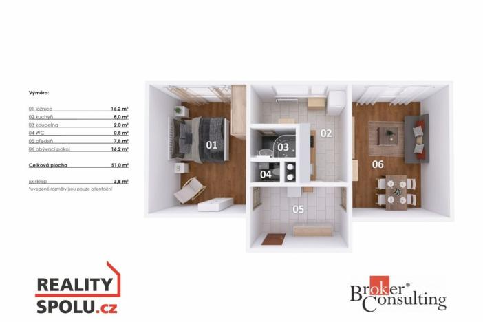 Pronájem bytu 2+1, Liberec - Liberec X-Františkov, Jáchymovská, 51 m2