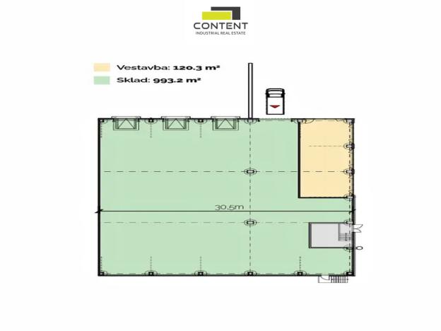 Pronájem skladu, Plzeň - Východní Předměstí, Jateční, 4870 m2