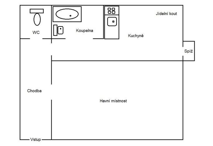 Pronájem bytu 1+1, Praha - Vinohrady, Mánesova, 48 m2