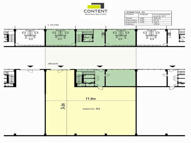 Pronájem skladu, Plzeň - Východní Předměstí, Jateční, 570 m2